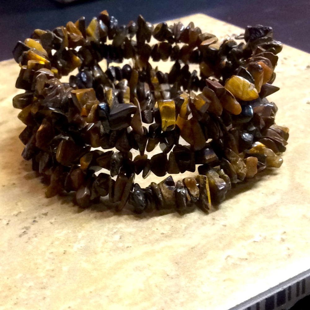 Tiger Eye Chip Bracelet - Picture 3 of 3
